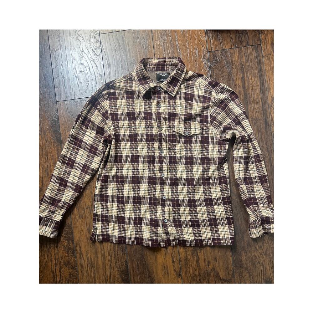Todd Snyder Long Sleeve 100% Cotton Flannel With Single Front Pocket Men's L